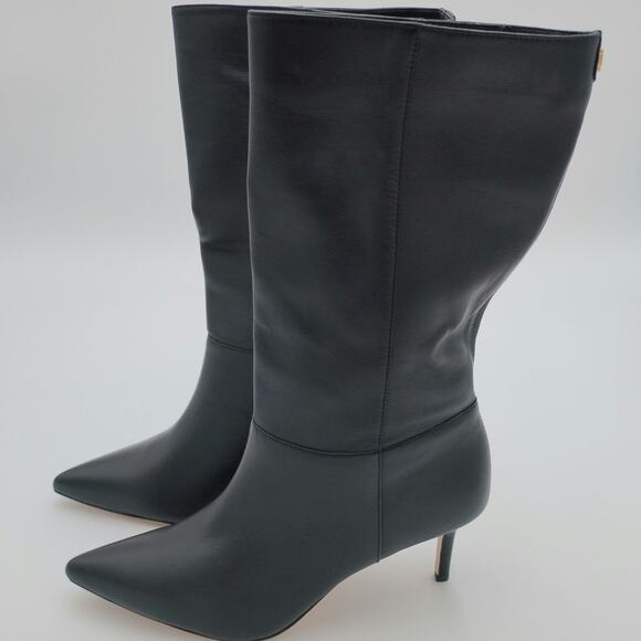 Lauren Ralph Lauren Mid Calf Nappa Leather Boot Size 8 NEW - Picture 3 of 9